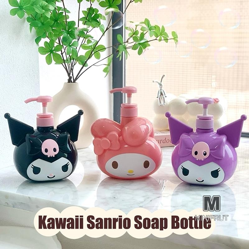 MINIFRUT] 900ml Chai Xà Phòng Sanrio Kuromi Kawaii My Melody Dầu Gội Tắm Sữa Sub-Bottle Lotion Press