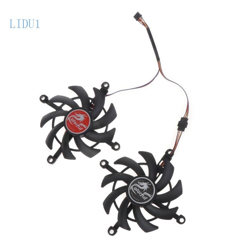 LIDU1 75mm Quạt Làm Mát Thay Thế Cho Nhiều Màu Sắc GeForce RTX 3060 Ti RTX3060 DUO 12G V2 L-V Card Đ