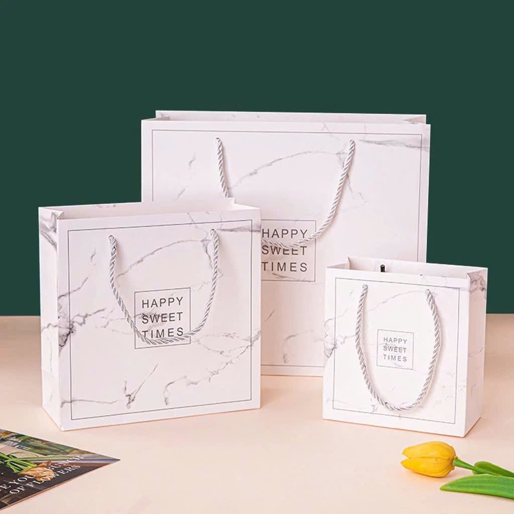 Túi Giấy Đựng Quà Tặng Túi Kraft Hình Thú Cưng Dễ Thương Đựng Qùa Tặng Sinh Nhật Ngày Lễ 14/2 8/3 20/10-Lá tre