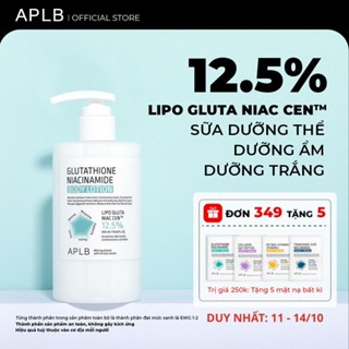 Sữa Dưỡng Thể Trắng Da Cao Cấp APLB Glutathione Niacinamide Body Lotion 300ml Dưỡng Trắng Da Dưỡng Ẩm