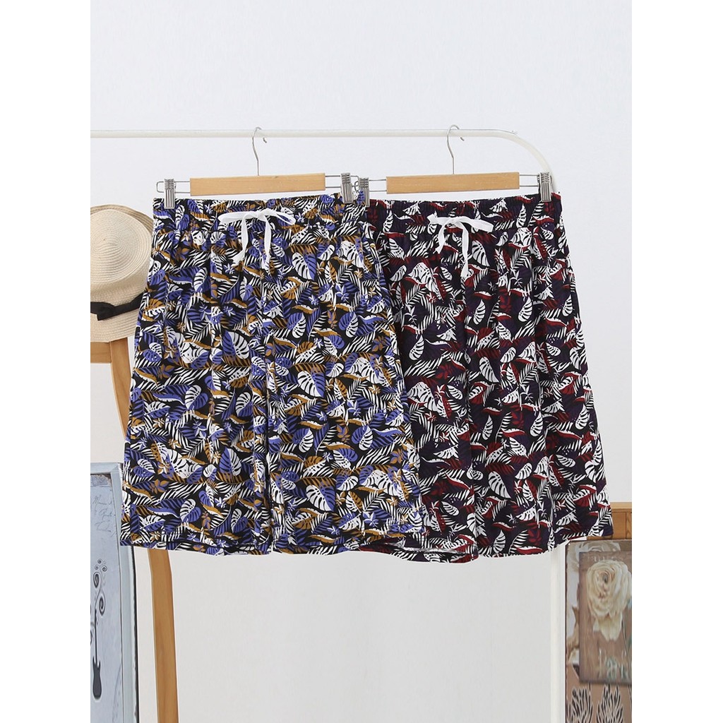 AB Quần Lót Mùa Hè Sản Phẩm Mới Cotton Nguyên Chất Nam Giữa Quần Cotton Nguyên Chất Đi Biển Quần In 