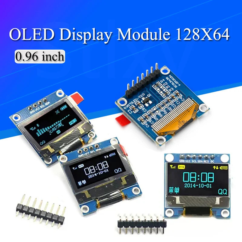 0,96 inch oled IIC Serial White OLED Display Module 128X64 I2C SSD1306 12864 Bảng Màn Hình LCD Cho A