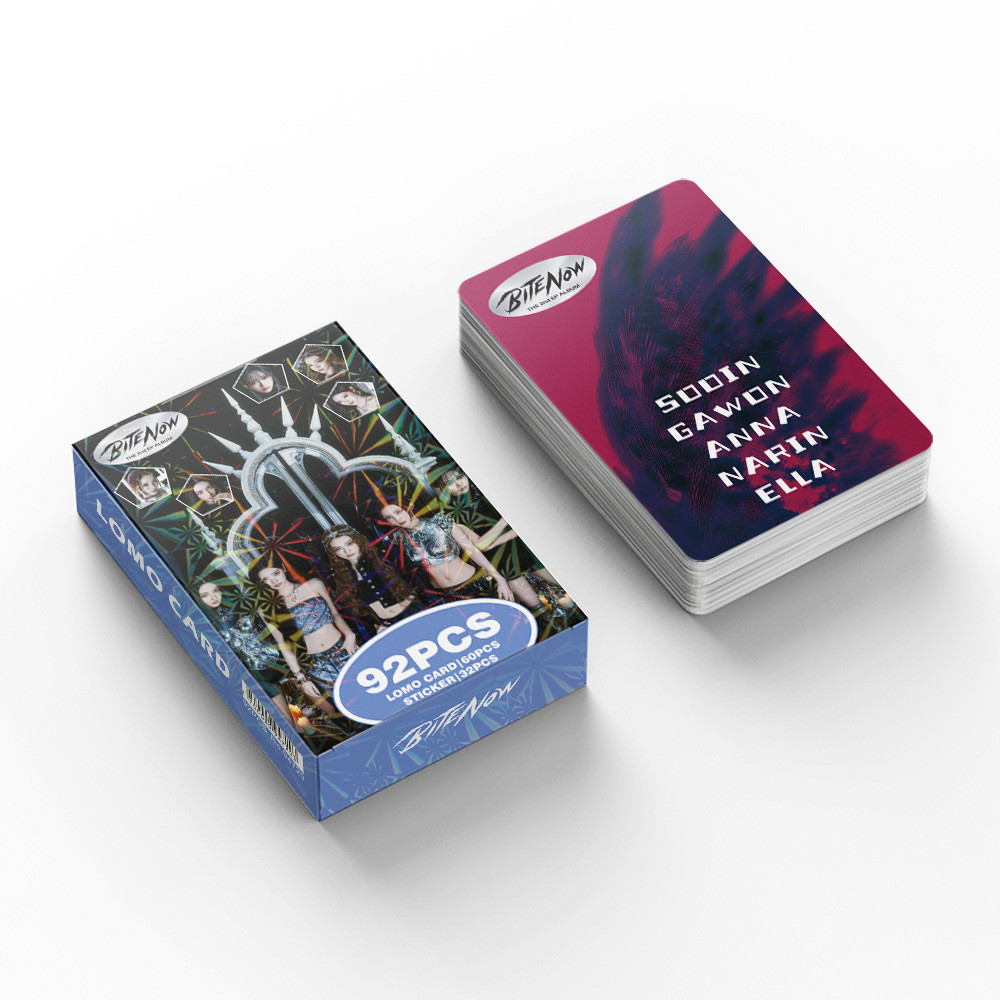 50 Cái / hộp MEOVV BITE NGAY BÂY GIỜ Photocards MEOW Laser Hologram Lomo Cards Anna Narin Gawon Sooi