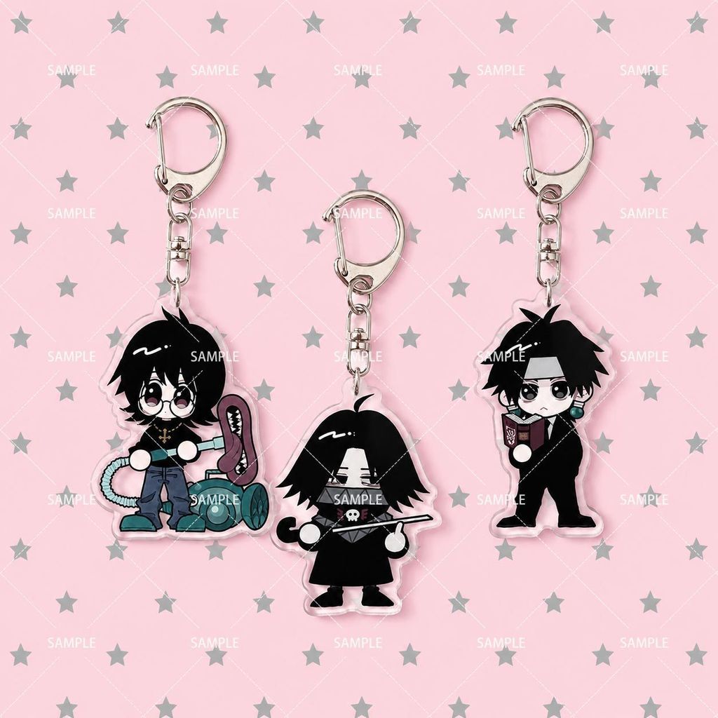 HUNTER × HUNTER Anime Móc Khóa Shizuku Feitan Chrollo Acrylic Móc Chìa Khóa Túi Mặt Dây Chuyền Trang