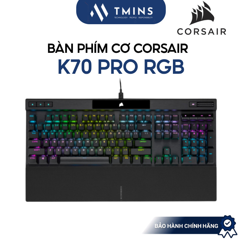 Bàn phím cơ Gaming Corsair K70 PRO RGB Black - Bảo hành chính hãng