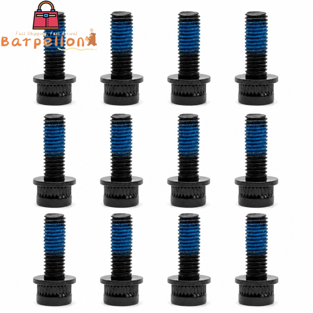 BARPELLON 12 Vít gắn phanh đĩa, Bu lông kẹp phanh bằng thép Carbon cao M6x18mm, Đen M6 X 18mm Dễ dàn