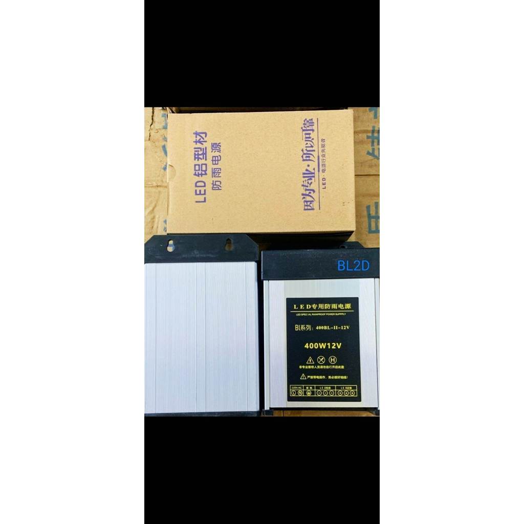 Nguồn led 12v 400w vỏ nhôm ngoài trời Nguồn 12V 33A 400W ngoài trời Gia re