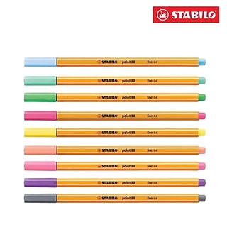 Bộ 9 cây bút kim stabilo point 88 pastel