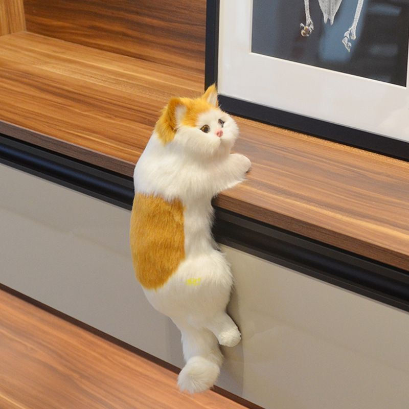 TQ~Cat Pendant Living Room Decoration ins Cat Figurine Decoration for Living Room, Modern Simulated 
