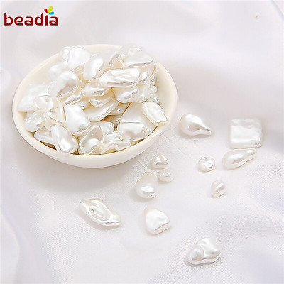 BEADIA Bộ 5/10/20 Hạt Ngọc Trai ABS Nhiều Hình Dạng Dùng Làm Trang Sức DIY