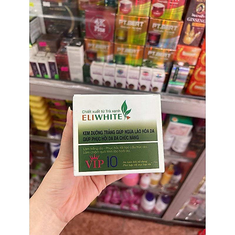 kem eliwhite vip 10 dưỡng trắng ngăn ngừa lão hoá đa chức năng