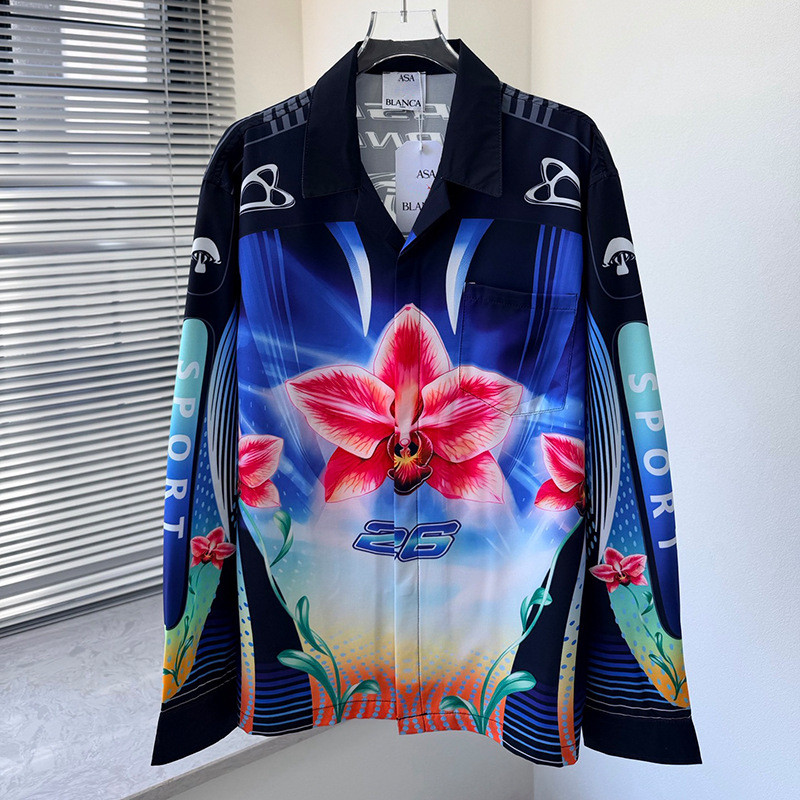 LD67 CA New3D Digitally Printed Youth Fashion Men's Long Sleeve Shirt Trendy Men's Shirt