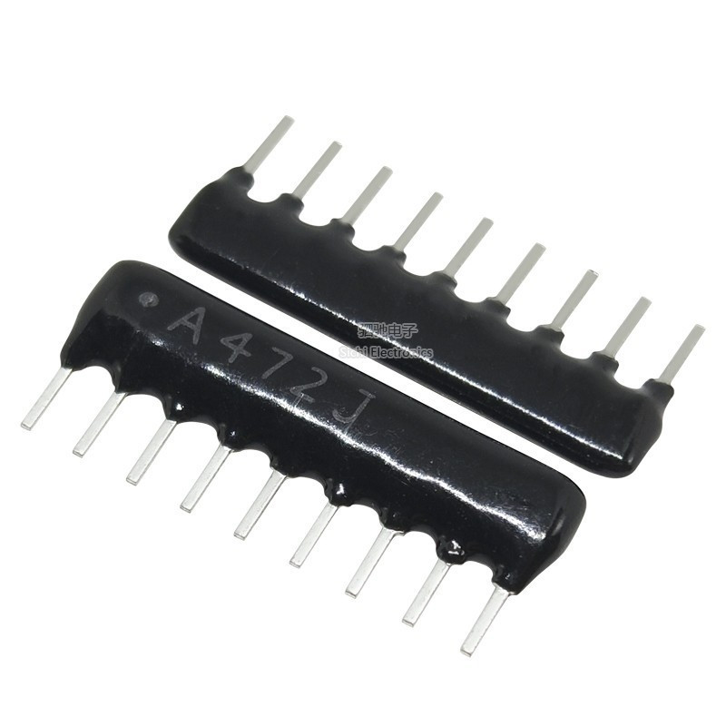 ĐĨA|9P A09-472J Điện trở hàng 9 chân 4.7K 9A472G RP9 A472G Điện trở kéo lên