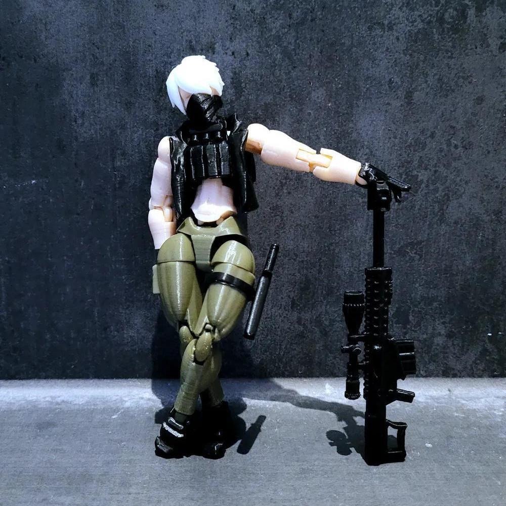 Mercenary Squad Demoman Sniper Commando Scout Đồ chơi mô hình nhân vật hành động đa năng