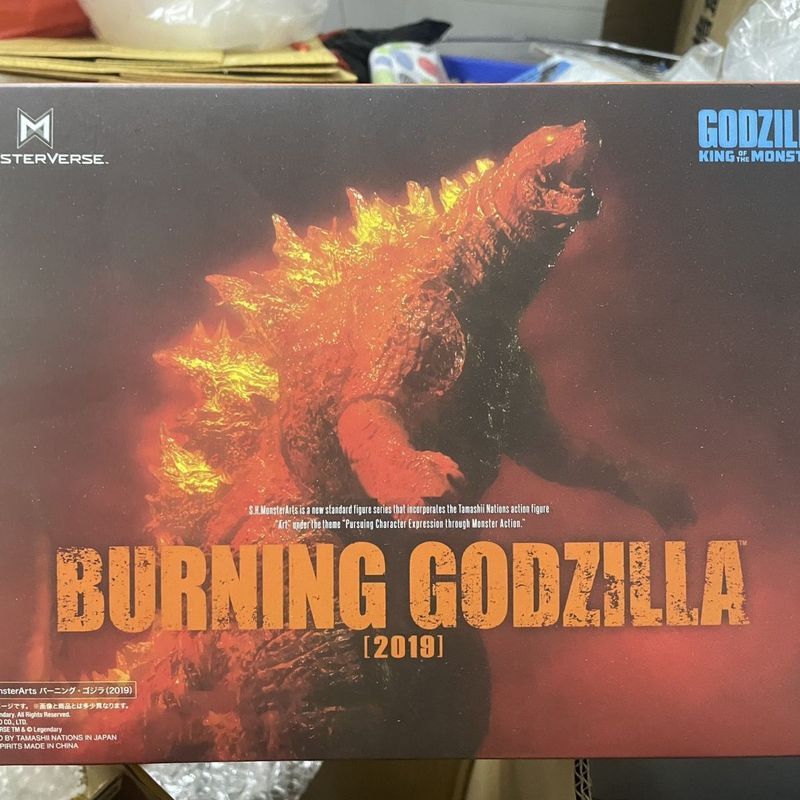 Hàng sẵn có NECA Godzilla Phong cách mới SHM Red Lotus Godzilla Red Lotus Jet Energy Monster Hình Bo