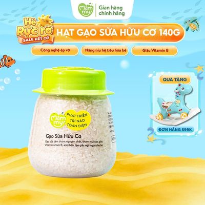 Gạo mầm sữa Mămmy chuyên nấu cháo cho bé ăn dặm từ 6 tháng, hũ 140-500gr