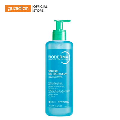 Gel Rửa Mặt Tạo Bọt Cho Da Hỗn Hợp Và Da Dầu Bioderma Sébium Gel Moussant 400ml | Guardian Việt Nam