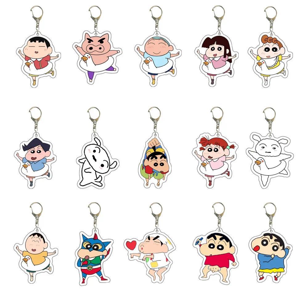 Crayon Shin chan  Anmie Mica Móc khóa Lovely Bag Charm Mặt treo  Key Chain  móc khoá