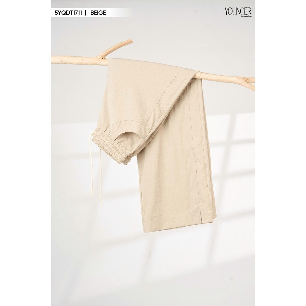 Quần dài nữ YOUNGER BY CARDINA chất đũi thô cạp chun co giãn 5YQDT17