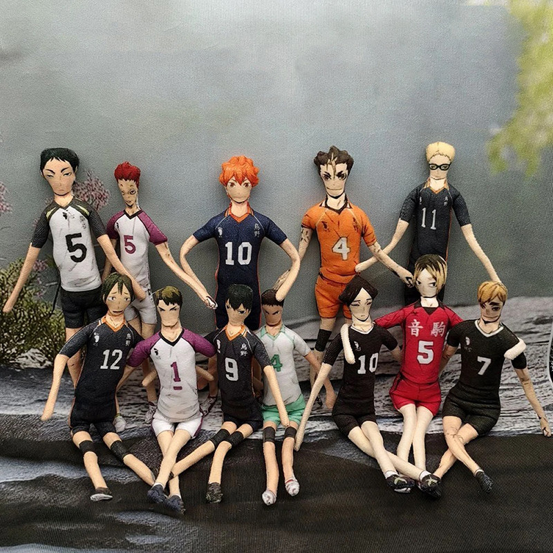 Anime Haikyuu Hinata Shoyo Kozume Kenma Cosplay Cotton Búp Bê Sắt Dây Đồng Hồ Đồ Chơi Xoắn Trừu Tượn