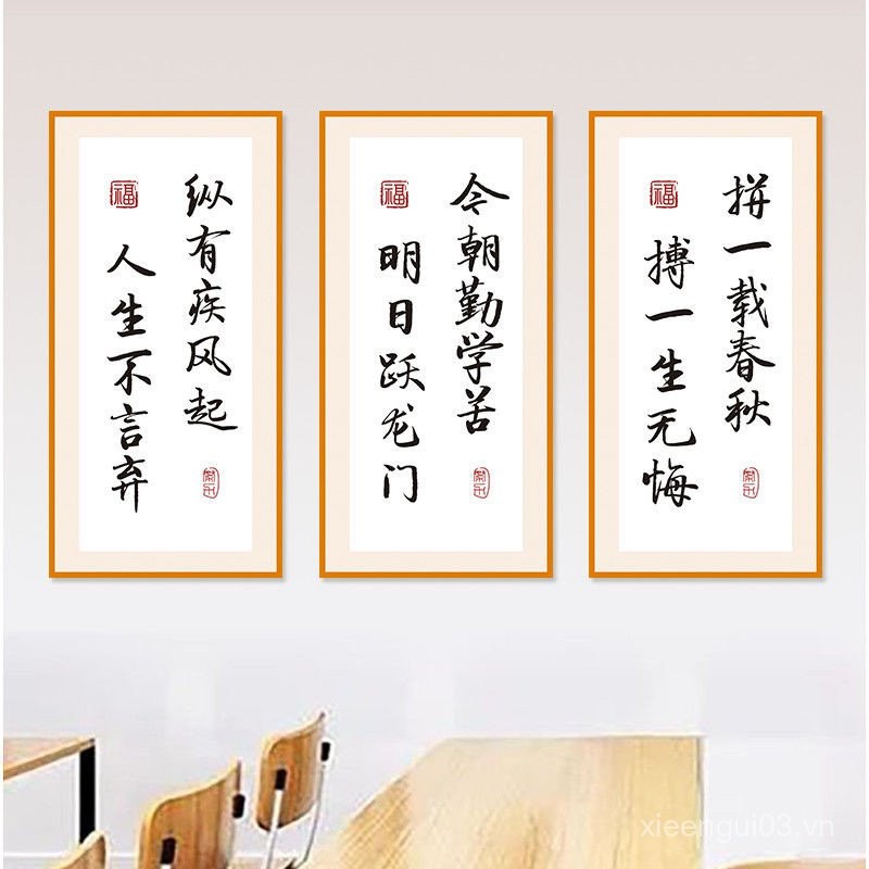 Poster slogan truyền cảm hứng lớp học văn hóa, trang trí trường tiểu học/trung học, tư vấn lớp