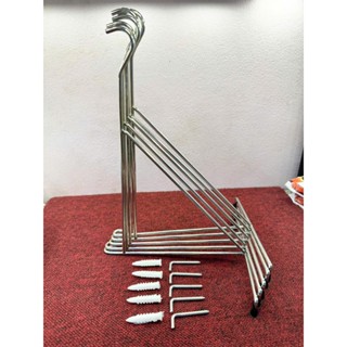  5 Móc treo lồng chim inox  Tặng kèm vít nở  dài 30cm dầy 5li treo được tất cả các loại lồng 