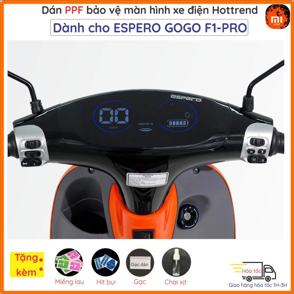 Miếng dán màn hình mặt đồng hồ xe điện ESPERO GOGO-F1 Pro Gogo F1 F 1 F1Pro loại PPF trong suốt cao 