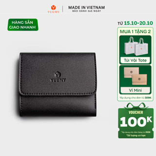 Ví Yuumy ( Thời trang nữ Gập 3 dáng cầm tay nhỏ gọn - Ví da Seasand YV85)