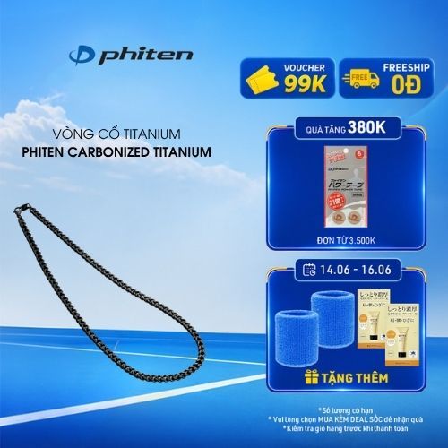 Vòng Cổ Phiten Carbonized Titanium Chain Necklace Hỗ Trợ Cân Bằng Cơ Thể Chăm Sóc Sức Khỏe Phong Cách Thời Trang
