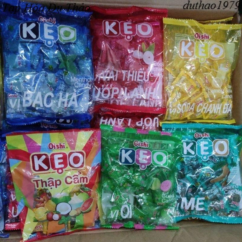 Kẹo Oishi Thập Cẩm/ Ổi/Chanh đá/ Vải thiều / me Gói 85g