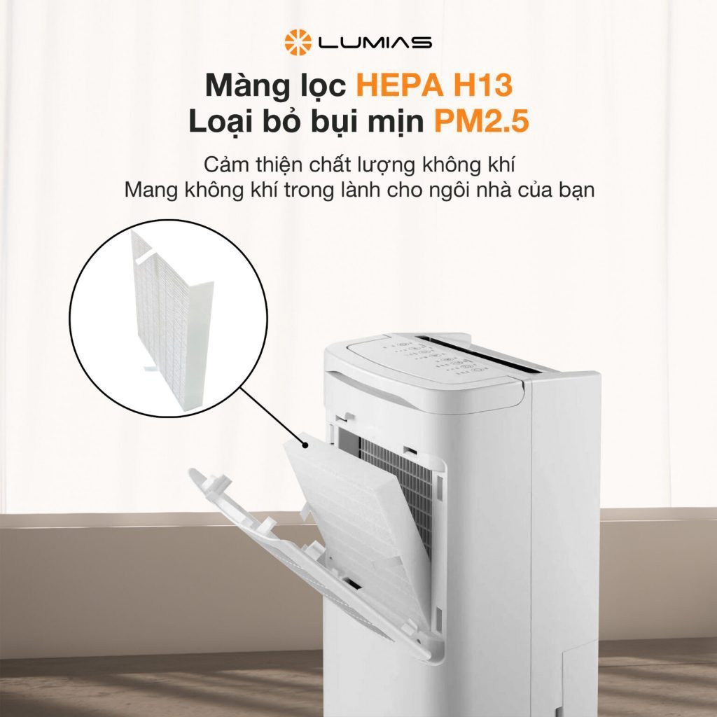 Máy Hút Ẩm Thông Minh Lumias D6S-12L D6S-20L Kết Nối App Mi Home Cho Phòng 25-50m² | BigBuy360 - bigbuy360.vn