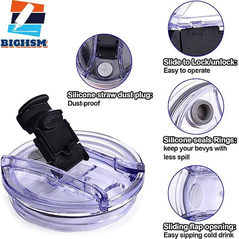 [BIGHSM] Nắp chai niêm phong 40 / 30 Oz Nắp nhựa trơn chống tràn cho Ozark Trail Rtic Tumbler Cup Ch