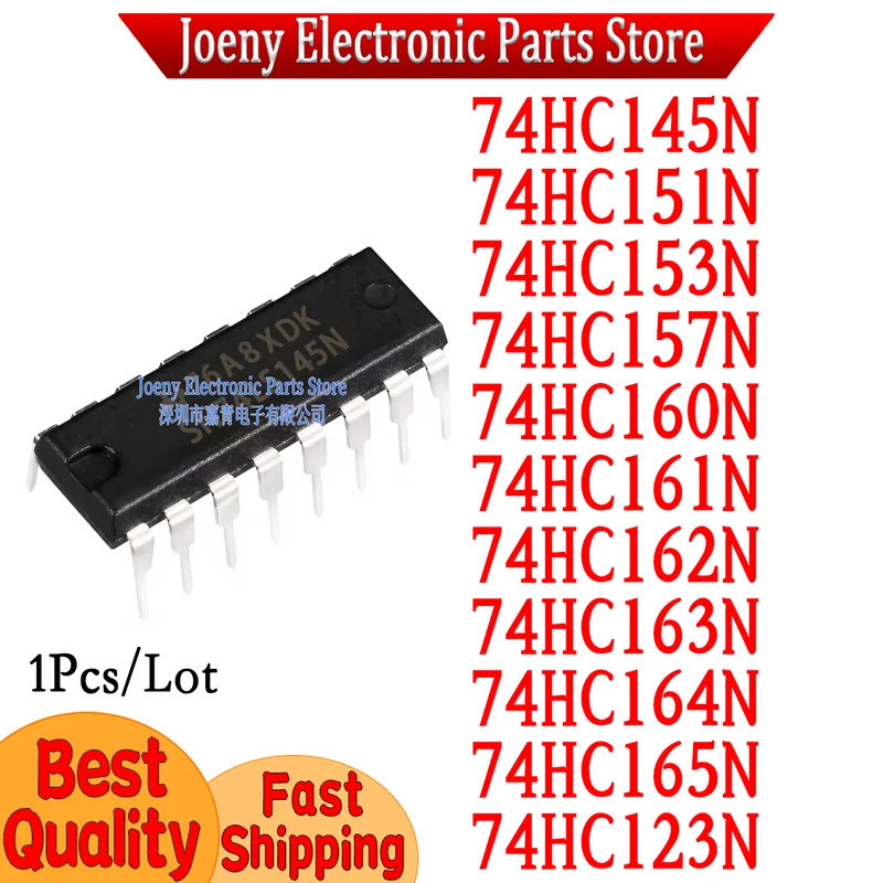 5 CHIẾC SN74HC145N 74HC151N 74HC153N 74HC157N 74HC160N 74HC161N 74HC162N 74HC163N 74HC164N 74HC165N 