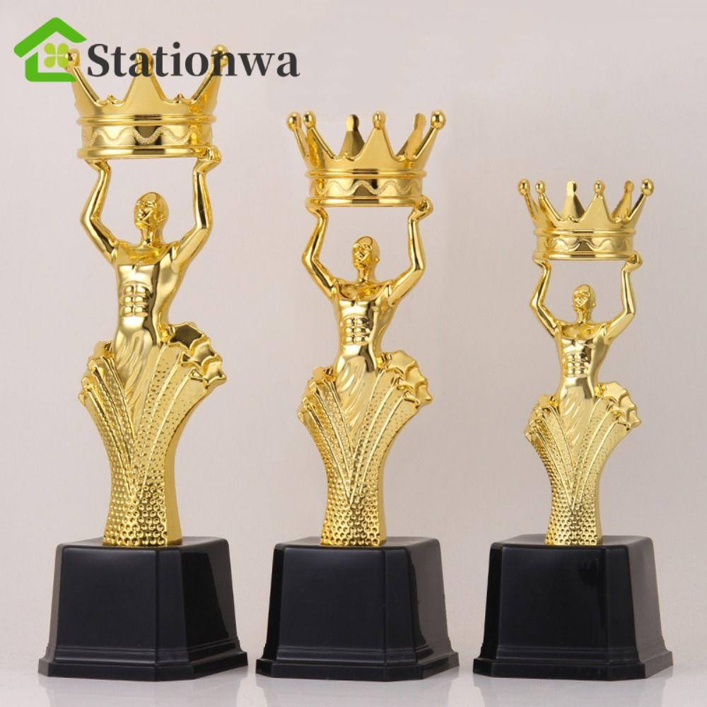 STATIONWA Golden Winner Award, Nhựa Golden Crown Award Trophy Models, Hình Cúp Thủ Công Lưu Niệm Tra