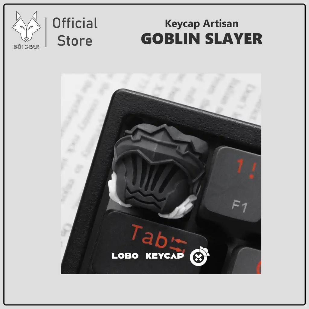 [HỎA TỐC HN - HCM] Keycap Artisan Lobo Goblin Slayer (Xuyên led) | Keycap Custom Bàn Phím Cơ Chất Li