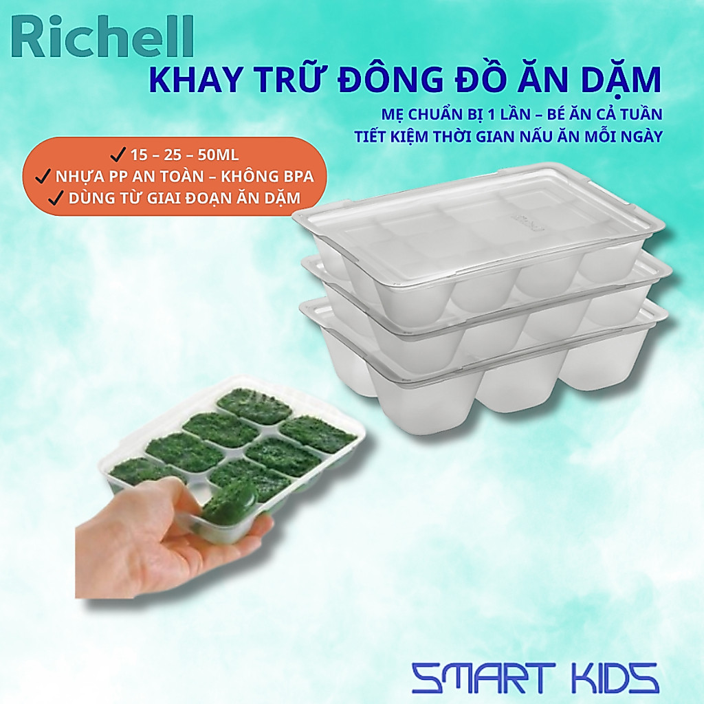 BỘ 2 KHAY TRỮ ĐÔNG RICHELL