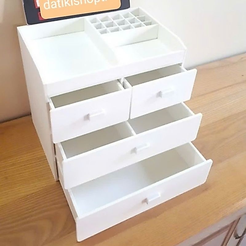 Tủ đựng mỹ phẩm 4 tầng trắng , tủ mini