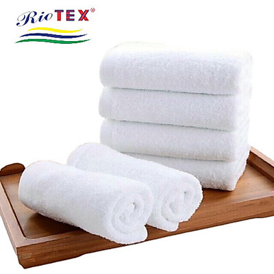 Khăn mặt cao cấp RIOTEX - Khăn màu trắng siêu thấm nước, mềm mịn cho gia đình, khách sạn, spa,...