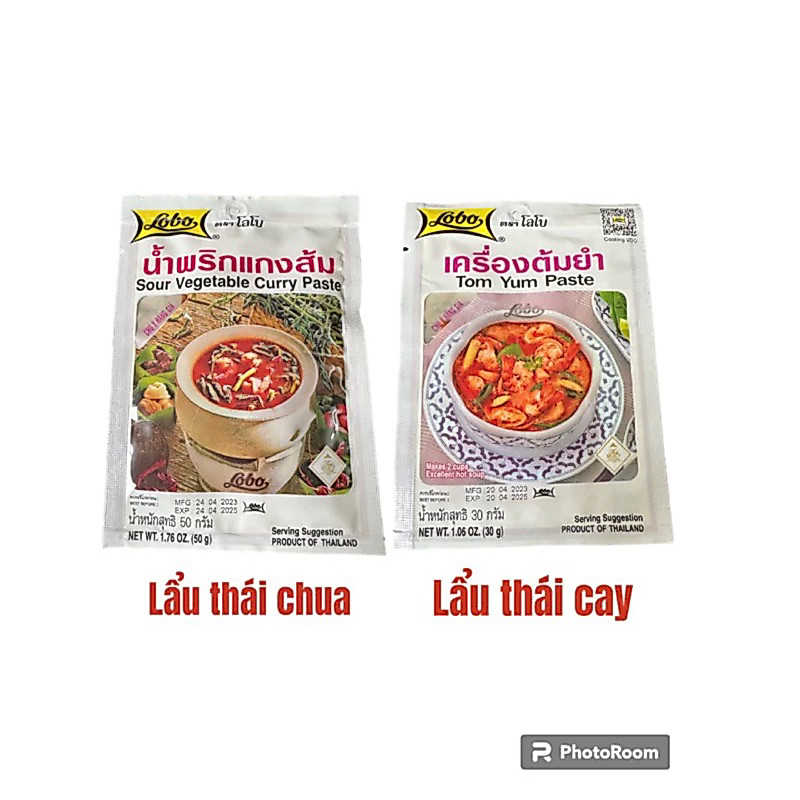 Gia Vị Lẩu Thái LOBO TOM YUM PASTE 30gram×10gói