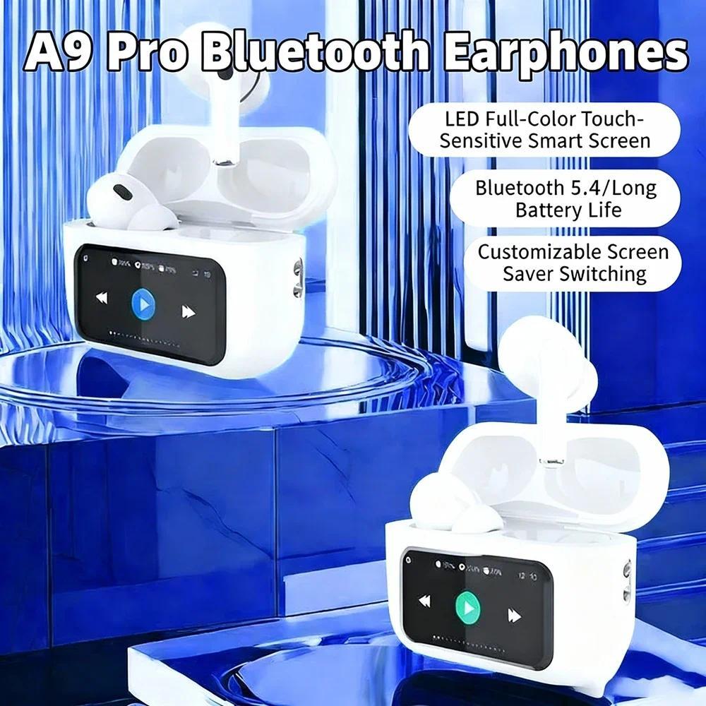 Tai nghe Bluetooth không dây A9 Pro ANC khử tiếng ồn Tai nghe có độ trễ thấp HiFi Stereo