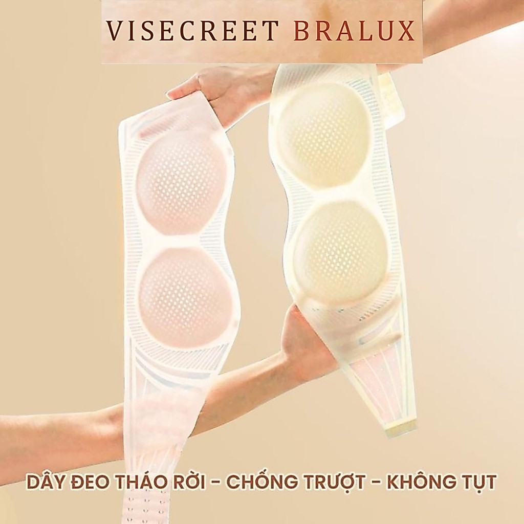 Áo Lót Nữ Bra Không Dây Nâng Vòng 1 Mút Đệm Gom Quả Dây Đeo Tháo Rời Chống Trượt Không Tụt VN250455