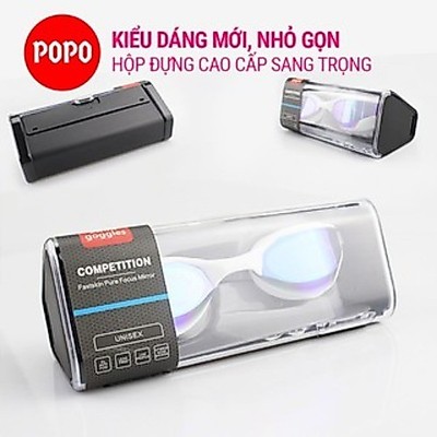 Kính bơi người lớn tráng gương POPO 720 chính hãng cản tia UV, chống sương mờ