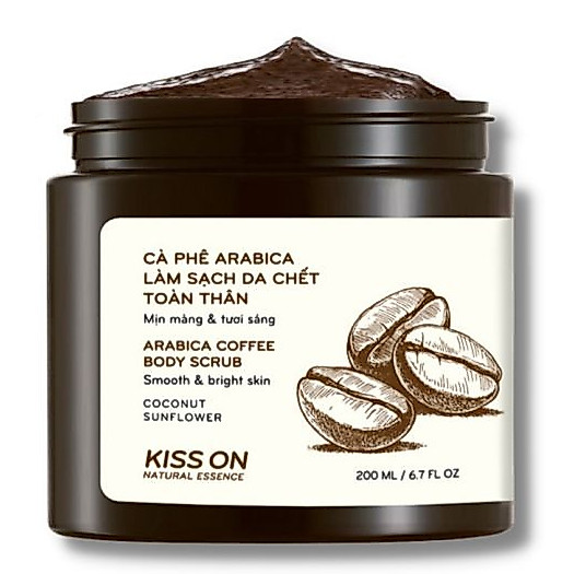 (Mẫu thử chiết 100ml)Tẩy tế bào chết body cà phê KISS ON