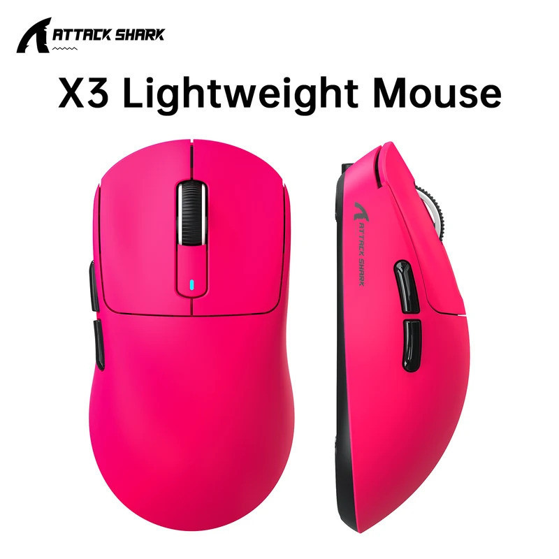 Chuột chơi game không dây ATTACK SHARK X3 PAW3395 26000DPI 49g Tri-Mode 200H