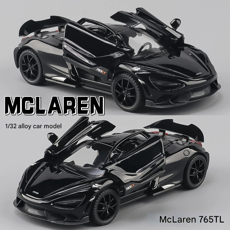 Mẫu xe hợp kim 1: 32 McLaren 765TL - Đồ chơi siêu xe Diecast có cửa mở BT357