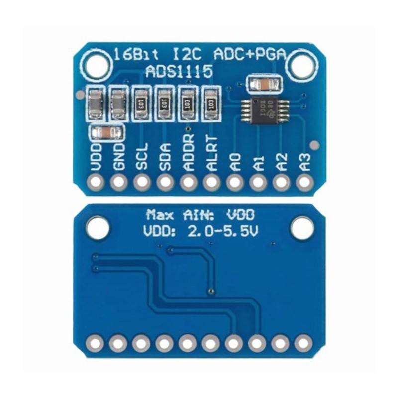QUU I2C IIC 16 Bit 4 Kênh I2C ADC Module Analog sang kỹ thuật số