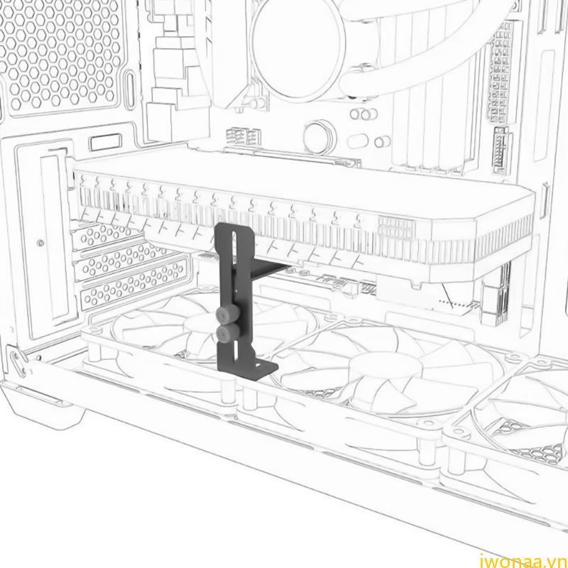 IWO Card Đồ Họa GPU Hỗ Trợ Giá Đỡ Có Thể Điều Chỉnh GPU Giá Đỡ GPU Nẹp Nhôm GPU Hỗ Trợ Chân Đế Cho P