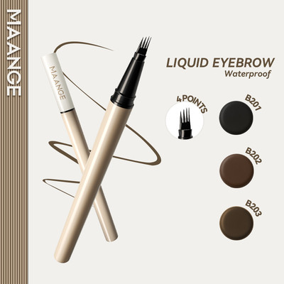 MAANGE COMBO 2 Chì kẻ mày dạng lỏng MAANGE siêu mịn, đầu bút 4 cạnh, chống nước, bền màu 36 giờ 0.5G MG-E03