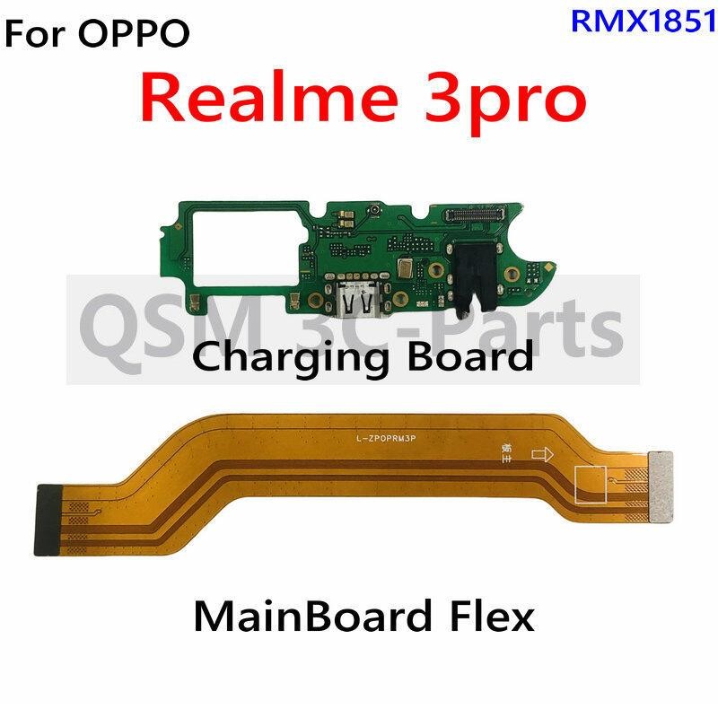 Cổng sạc USB Dock Board Connector Main FPC Bo mạch chủ Cáp mềm cho Realme 3 pro