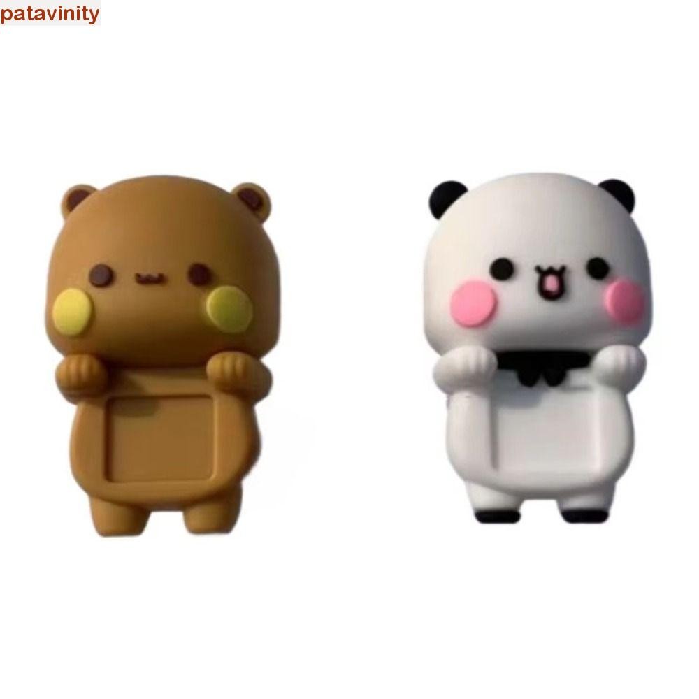 PATAVINITY 1 cái / 2 cái Yier Bubu Đồ trang trí điện thoại di động, Đồ trang trí để bàn Hoạt hình Gấ